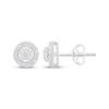 Thumbnail Image 3 of Diamond Halo Stud Earrings 1/4 ct tw 10K White Gold