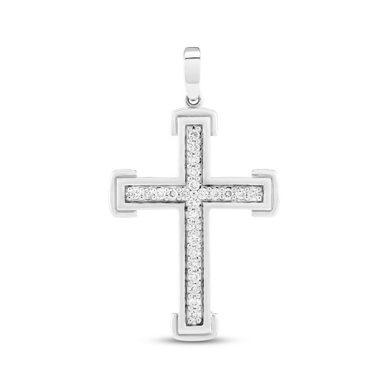 Main Image 1 of Diamond Cross Charm 1/3 ct tw Sterling Silver