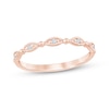 Thumbnail Image 1 of Lab-Grown Diamonds Milgrain Anniversary Ring 1/20 ct tw 10K Rose Gold
