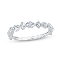 Adore Diamond Stackable Anniversary Ring 1/5 ct tw 10K White Gold