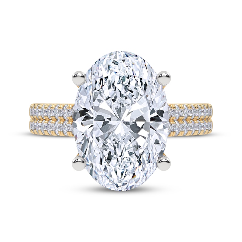 Main Image 4 of Adore Lab-Grown Diamonds Oval-Cut Engagement Ring 5-1/2 ct tw 14K Yellow Gold