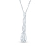 Thumbnail Image 2 of KAY Lab-Grown Diamonds Seamless Marquise-Cut & Pear-Shaped Drop Necklace 1-1/2 ct tw 14K White Gold 18"