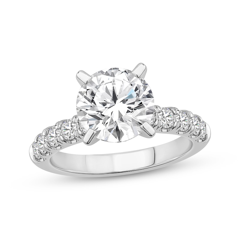 Main Image 1 of Adore Lab-Grown Diamonds Round-Cut Engagement Ring 3-5/8 ct tw 14K White Gold