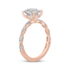Thumbnail Image 2 of Neil Lane Artistry Oval-Cut Lab-Grown Diamond Engagement Ring 2-5/8 ct tw 14K Rose Gold