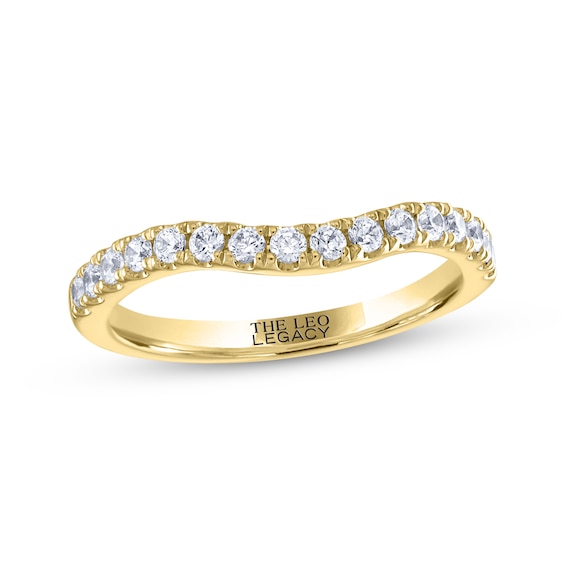 THE LEO Legacy Lab-Grown Diamond Contour Band 1/3 ct tw 14K Yellow Gold