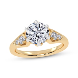 Adore Lab-Grown Diamonds Certified Round-Cut Engagement Ring 1-3/4 ct tw 14K Yellow Gold