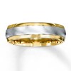 Men's Band 10K Two-Tone Gold 6mm