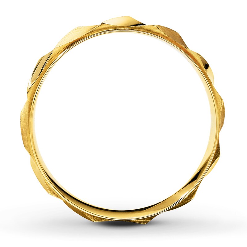 Men's Wedding Band 10K Yellow Gold 6mm
