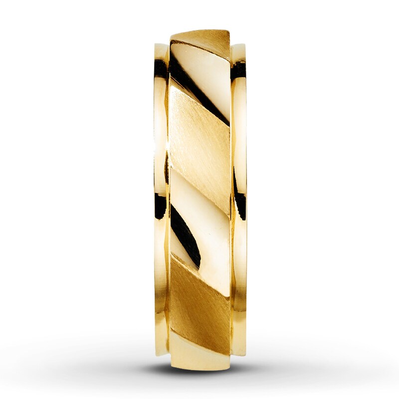 Men's Wedding Band 10K Yellow Gold 6mm