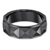 7mm Wedding Band Black Tungsten Carbide