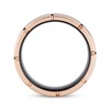 Thumbnail Image 3 of 8mm Wedding Band Black & Rose Tungsten Carbide Size 10
