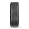 8mm Wedding Band Black Tungsten Carbide