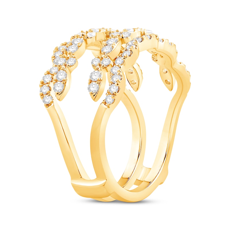 Main Image 2 of Adore Diamond Scalloped Enhancer Ring 3/4 ct tw 14K Yellow Gold