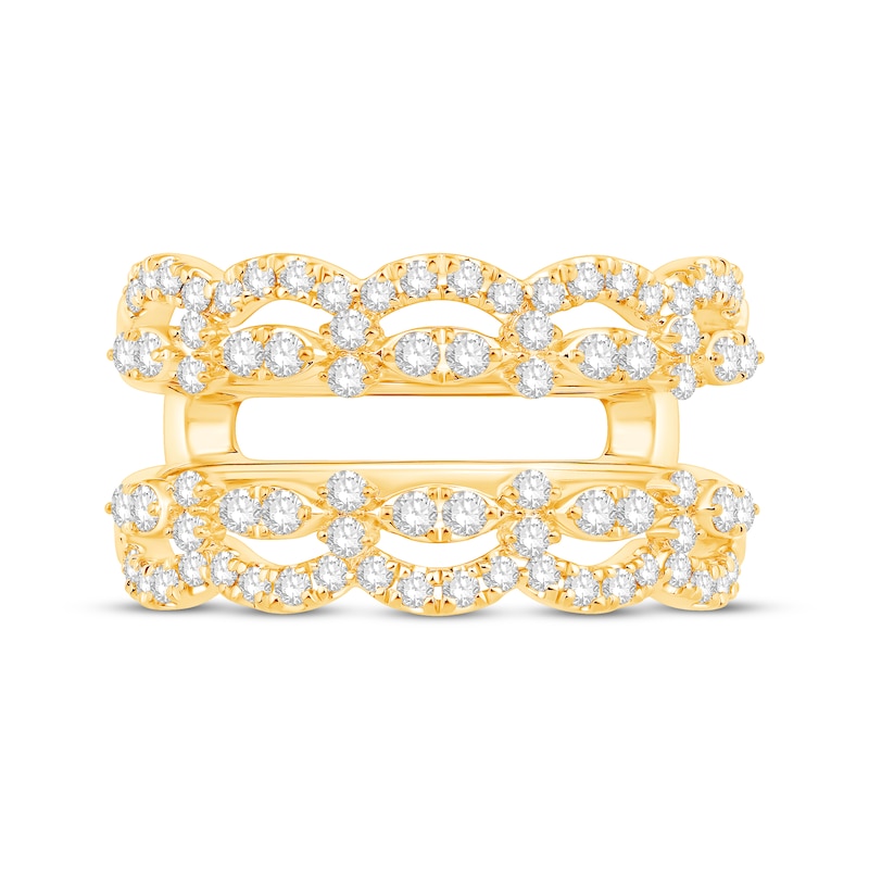 Main Image 3 of Adore Diamond Scalloped Enhancer Ring 3/4 ct tw 14K Yellow Gold