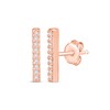 Thumbnail Image 0 of Diamond Bar Stud Earrings 1/20 ct tw 10K Rose Gold