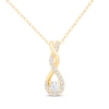 Thumbnail Image 1 of Diamond Twist Necklace 1/3 ct tw 10K Yellow Gold 18"