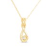 Thumbnail Image 3 of Diamond Twist Necklace 1/3 ct tw 10K Yellow Gold 18"