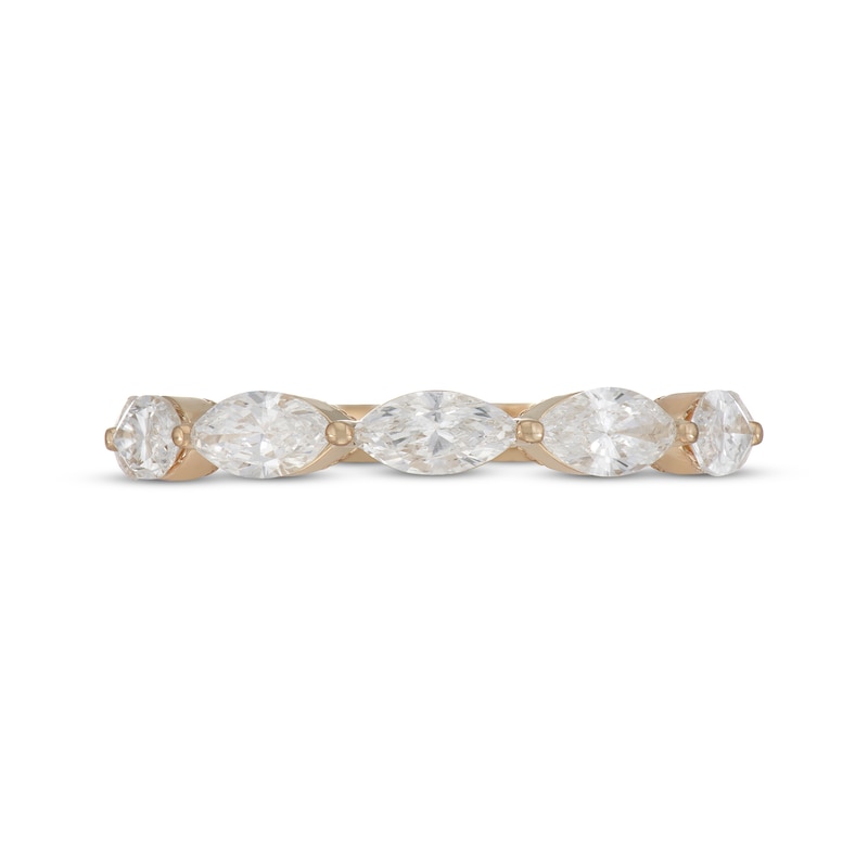 Main Image 3 of Neil Lane Artistry Marquise-Cut Lab-Grown Diamond Anniversary Band 1-1/2 ct tw 14K Yellow Gold