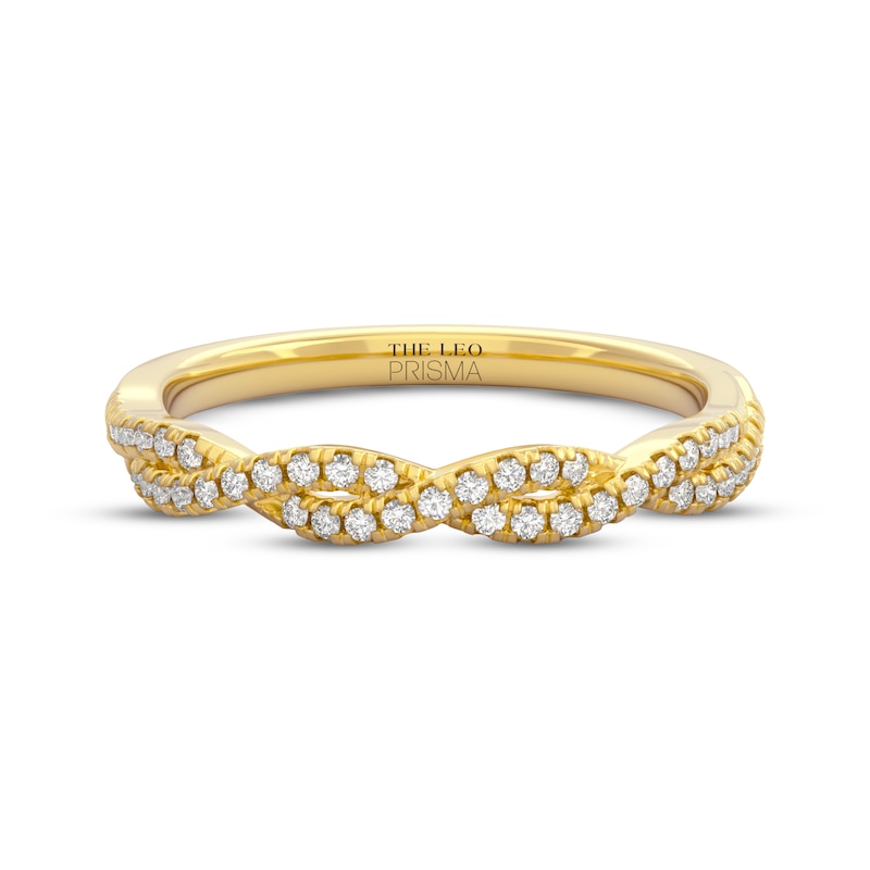 Main Image 3 of THE LEO Prisma Diamond Twist Wedding Band 1/5 ct tw 14K Yellow Gold