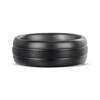 Thumbnail Image 3 of Center Stripe Wedding Band Black Ion-Plated Tungsten Carbide 8mm