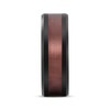 Thumbnail Image 2 of Center Stripe Wedding Band Black & Brown Ion-Plated Tungsten Carbide 8mm