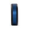 Thumbnail Image 2 of Center Stripe Wedding Band Black & Blue Ion-Plated Tungsten Carbide 8mm