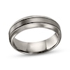 Thumbnail Image 0 of Channeled Titanium Wedding Band 7mm