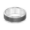 Thumbnail Image 2 of Crystalline Finish Wedding Band Gunmetal Gray Tungsten Carbide 8mm