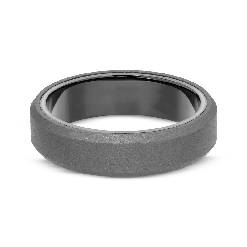 Sandblasted Wedding Band Tungsten Carbide 6mm