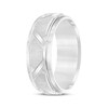 Thumbnail Image 1 of Grooved Wedding Band White Tungsten Carbide 8mm