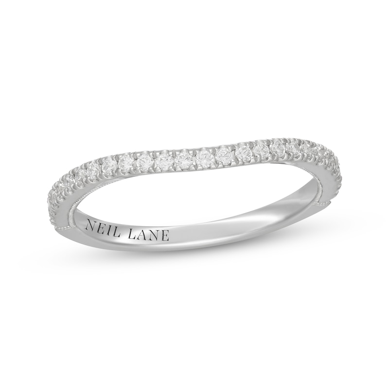 Main Image 7 of Neil Lane Diamond Contour Wedding Band 1/4 ct tw 14K White Gold