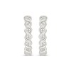 Thumbnail Image 2 of Diamond Twist Hoop Earrings 1/10 ct tw Sterling Silver