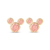 Thumbnail Image 2 of Children's Mickey Mouse Pink Cubic Zirconia Stud Earrings 14K Yellow Gold