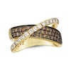 Thumbnail Image 1 of Le Vian Diamond Crossover Ring 1-1/6 ct tw 14K Honey Gold