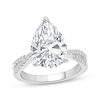 Thumbnail Image 1 of Adore Lab-Grown Diamonds Pear-Shaped Engagement Ring 4-1/4 ct tw 14K White Gold