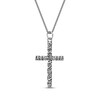 Thumbnail Image 1 of Men's Antique-Finish Wrapped Cross Necklace Stainless Steel 24"