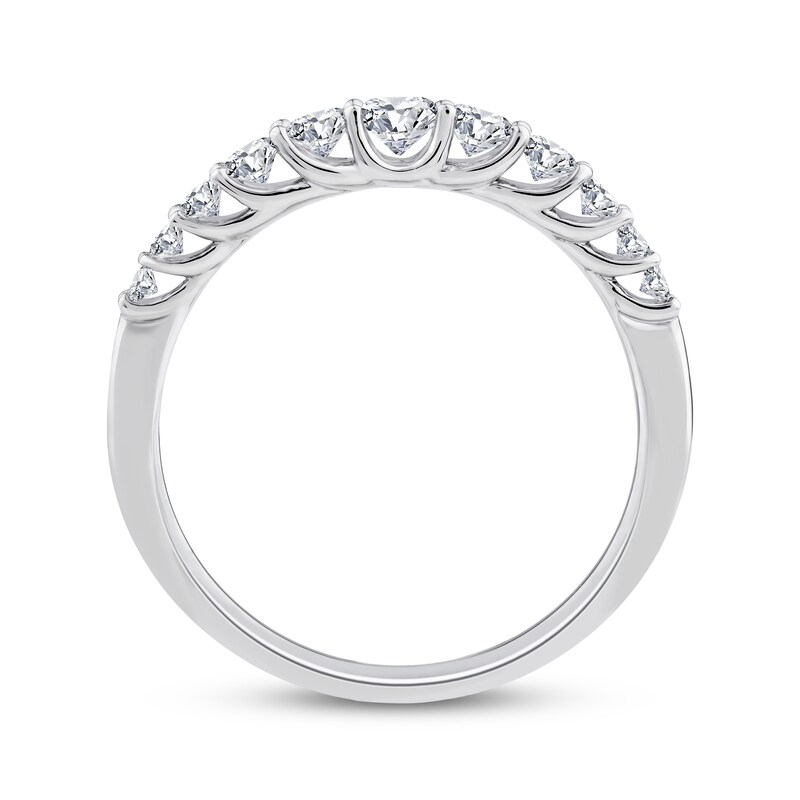 Main Image 3 of Adore Lab-Grown Diamonds Graduated Anniversary Ring 1/2 ct tw 14K White Gold