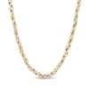 Thumbnail Image 1 of 4mm Rope & Mirror Chain Necklace Hollow 10K Two-Tone Gold 18"
