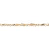Thumbnail Image 3 of 4mm Rope & Mirror Chain Necklace Hollow 10K Two-Tone Gold 18"