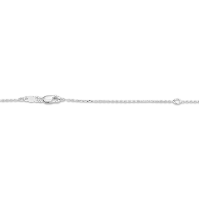 Main Image 4 of Lab-Created Emerald Snake Necklace Sterling Silver 18"