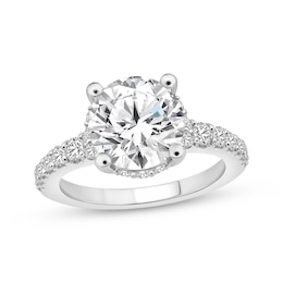 Adore Lab-Grown Diamonds Round-Cut Hidden Halo Engagement Ring 4-3/4 ct tw Platinum