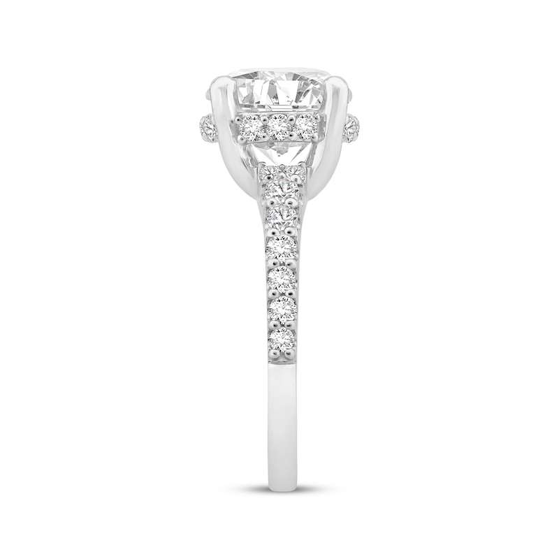 Main Image 2 of Adore Lab-Grown Diamonds Round-Cut Hidden Halo Engagement Ring 4-3/4 ct tw Platinum