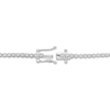 Thumbnail Image 3 of Princess & Round-Cut Diamond Graduated Necklace 5 ct tw 14K White Gold 18"