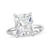 Thumbnail Image 1 of Lab-Grown Diamonds Radiant-Cut Solitaire Engagement Ring 4 ct tw 14K White Gold (F/SI2)