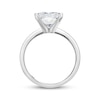 Thumbnail Image 3 of Lab-Grown Diamonds Radiant-Cut Solitaire Engagement Ring 4 ct tw 14K White Gold (F/SI2)