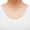Thumbnail Image 4 of Radiant Reflections Round-Cut Lab-Grown Diamond Solitaire Gift Set 1 ct tw Sterling Silver (I/SI2)