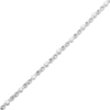 Thumbnail Image 2 of Cultured Pearl & White Lab-Created Sapphire Infinity Link Bracelet Sterling Silver 7.25"
