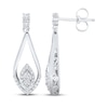 Thumbnail Image 3 of Multi-Diamond Teardrop Earrings 1/10 ct tw Sterling Silver