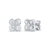 Thumbnail Image 1 of KAY Lab-Grown Diamond Multi-Stone Clover Stud Earrings 1/2 ct tw Sterling Silver
