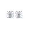 Thumbnail Image 2 of KAY Lab-Grown Diamond Multi-Stone Clover Stud Earrings 1/2 ct tw Sterling Silver